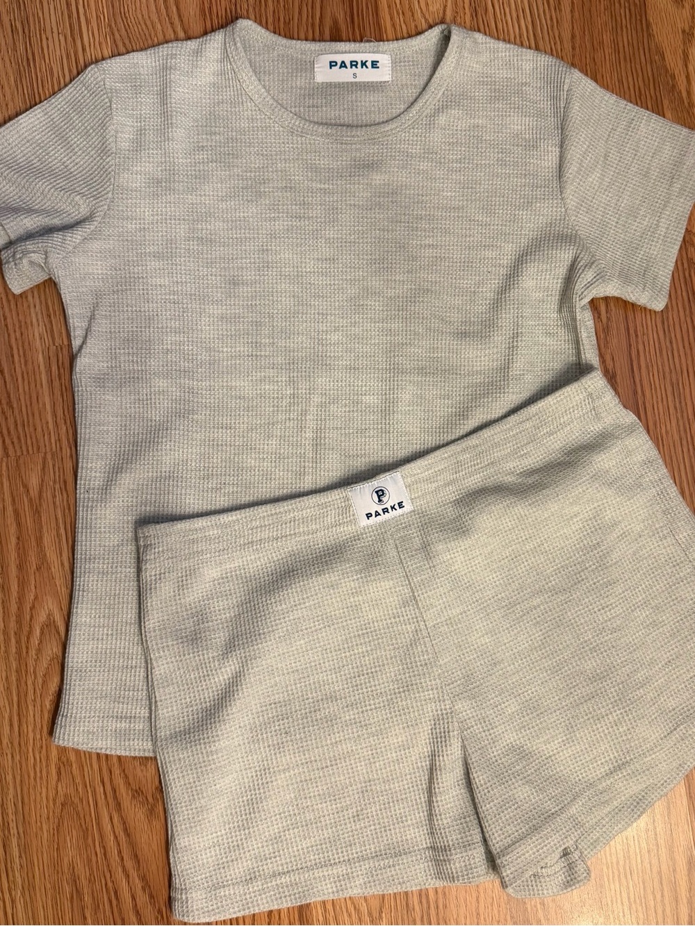 PARKE waffle knit set